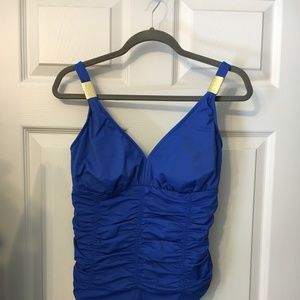 Chico's one piece Swim Suit, Royal Blue, Perfect